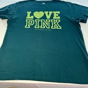 Victoria's Secret Love Pink  Shirt - Green
